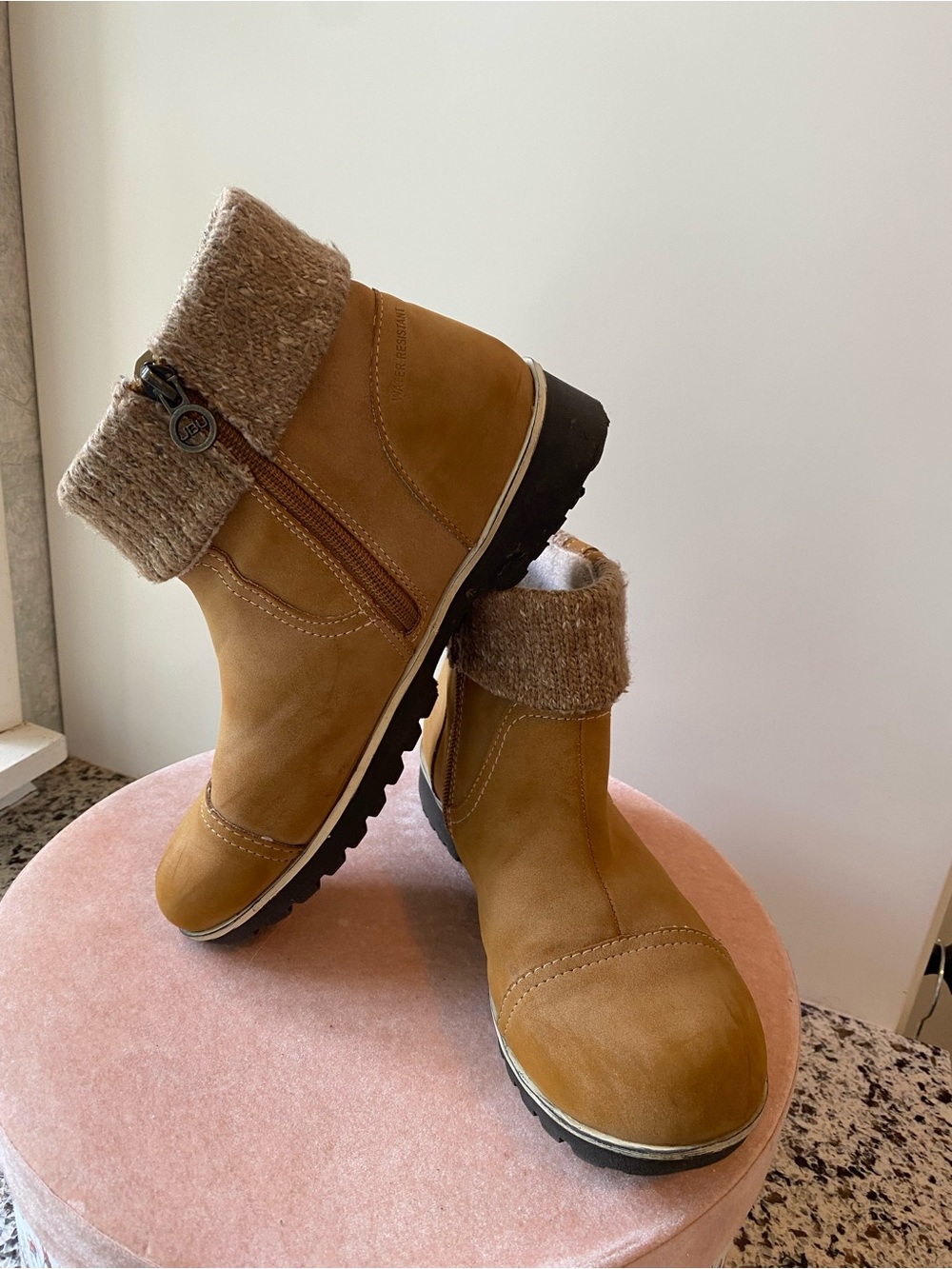 JBU By Jambu Karissa Water Resistant Low Boots Camel 7.5